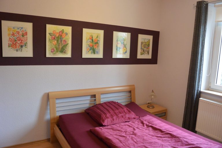 zweites Schlafzimmer mit Doppelbett